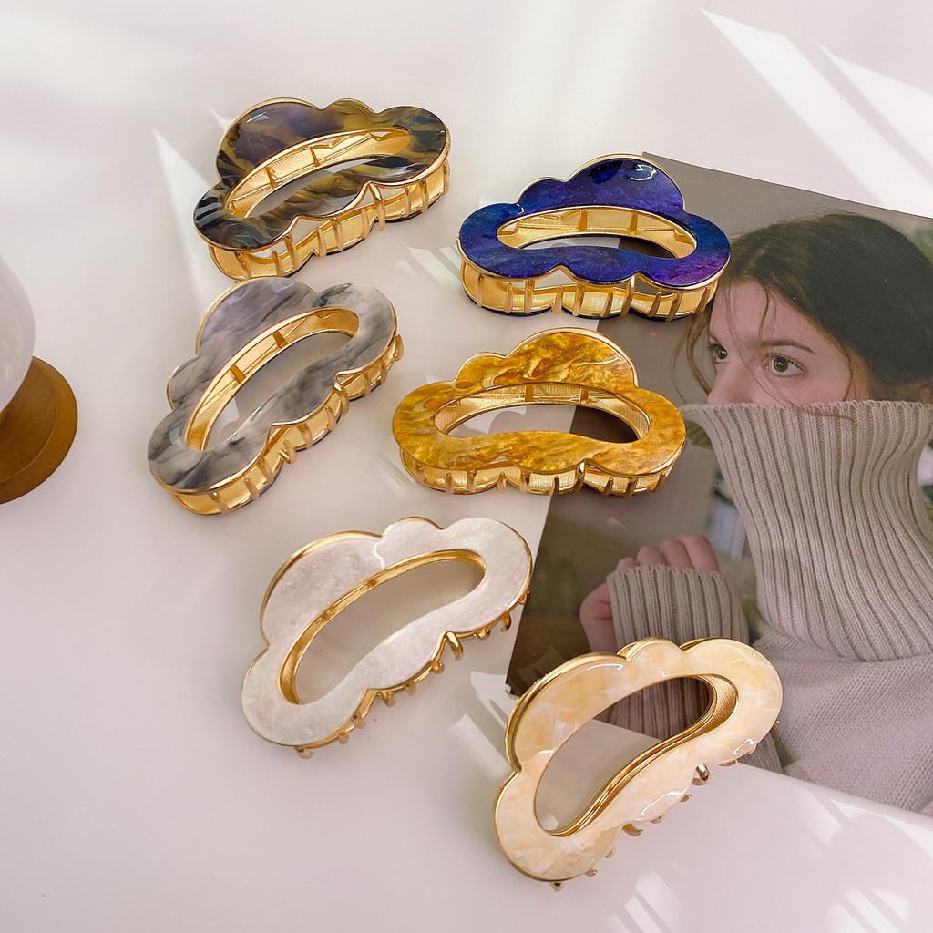 Große Elegante Minimalistische Haarspangen aus Hochwertigem Acryl für Frauen