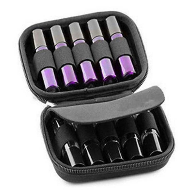1pc 10 Slots Of 10ML-15ML Universal Essential Oil Storage Bag Aroma Oil Bottle Organizer Travel Carrying EVA Box Makeup Case