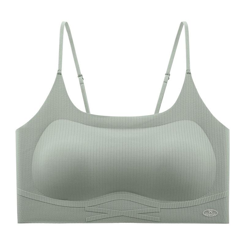 Liquid Foundation Bra Seamless Tube Top Anti-light Beautiful Back Underwear Small Chest Small Suspender Thin Shoulder Strap Underwear