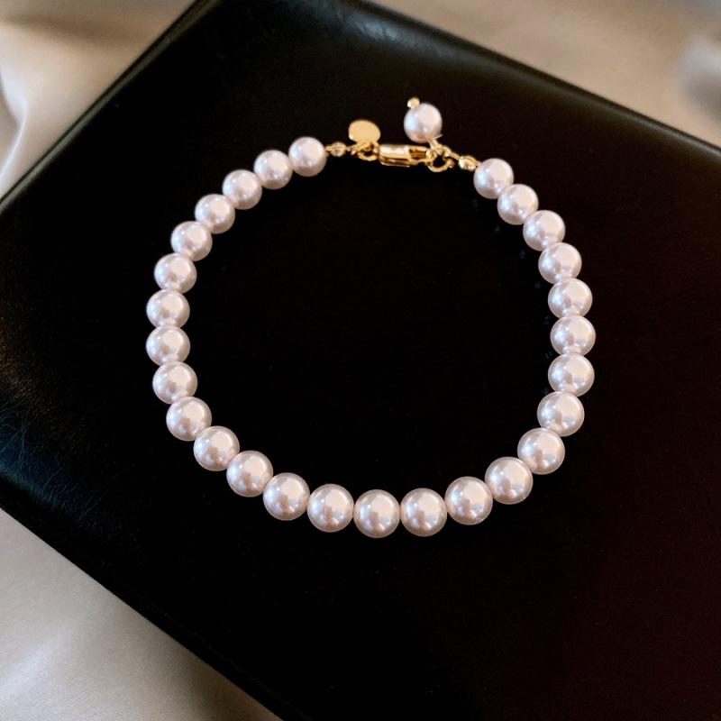 French Retro Pearl Beaded Bracelet - Elegant, Versatile Fashion Jewelry for Women