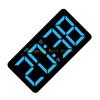 KX4B Colorful Wall Clock Electronic Alarm Clock for Bedroom with Date/Temperature