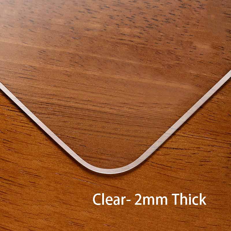 Przezroczysty obrus PCV Wodoodporny Olejoodporny Odporny na ciepło Pokrowiec ochronny na stół jadalny, biurko, blat, miękka plastikowa winylowa podkładka na stół