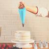Silicone Pastry Bag Tips Kitchen DIY Cake Icing Piping Cream Decorate Tool Reusable Pastry Bag+Stainless Nozzle
