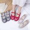 New cloth shoes women's fashion hand-woven embroidered shoes Hanfu soft-soled mother shoes