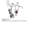 Love Confession Figurine Desktop Romantic Robot Ornament Bedroom Robot Statue