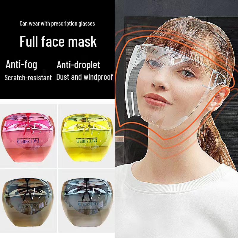 Colorful UV Protection Mask with Windproof Goggles for Outdoor Cycling