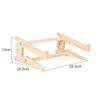 Support d'ordinateur portable en bois Bureau-genoux assemblé Élévateur pour ordinateur portable Support de refroidissement en bois Base de support renforcée