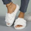 Women's Soft Open Toe Slippers Lightweight Soft Sole Indoor Shoes