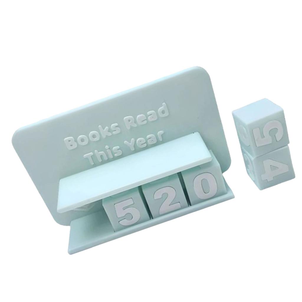 Creative 3D Printed Reading Progress Trackers With Number Cubes Books Read This Year Counter Sign Reading Challenge Gift