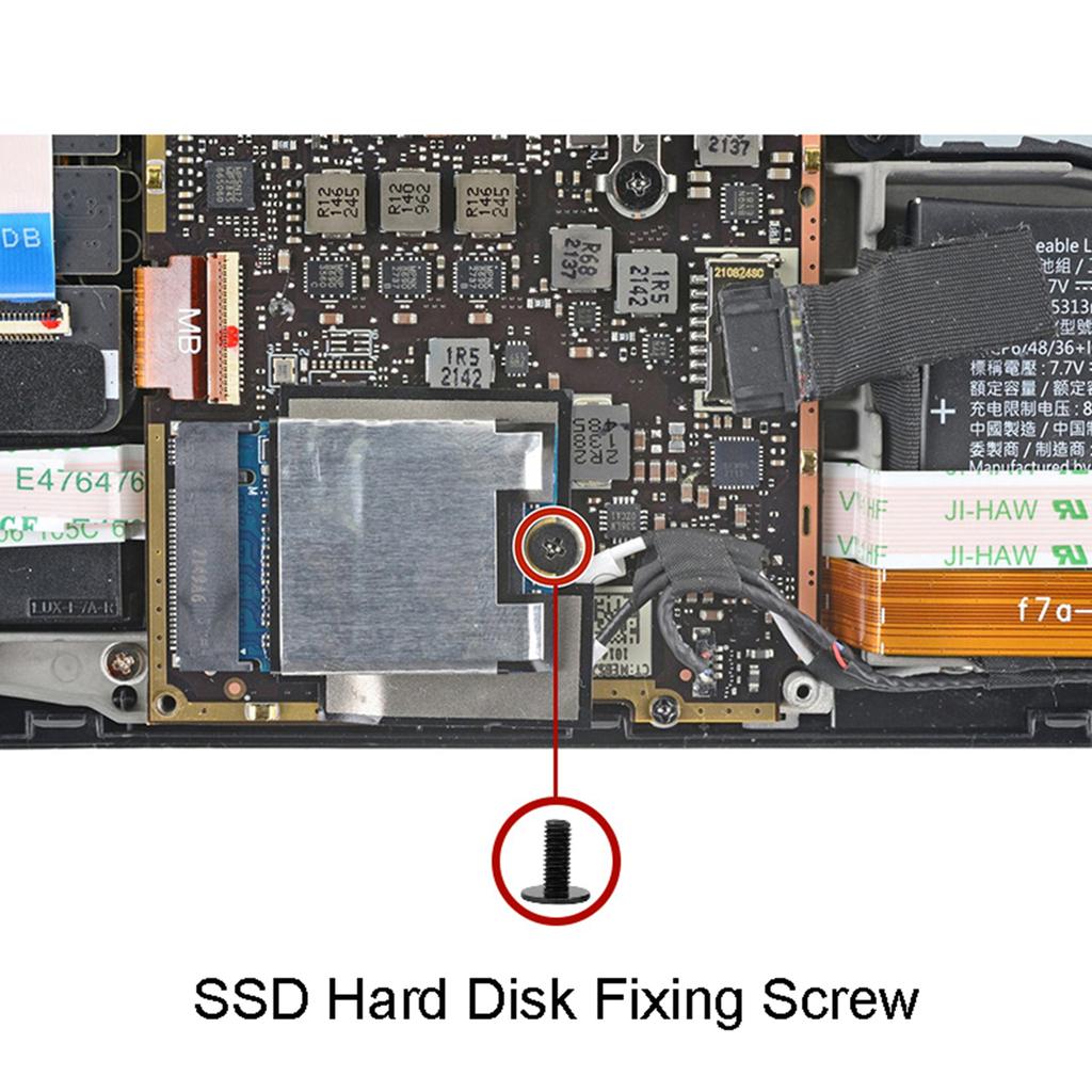 14pcs Back Case Screws Set Kit Replacement Fix Screws for Steam Deck Gamepad Accessories Console Rear Cover Shell Screws