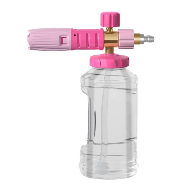 Soap Dispenser Wide Mouth Foam Cannons for Pressure Washer Thick Snow Foam Lances for Car Washing 1/4In Quick Connector
