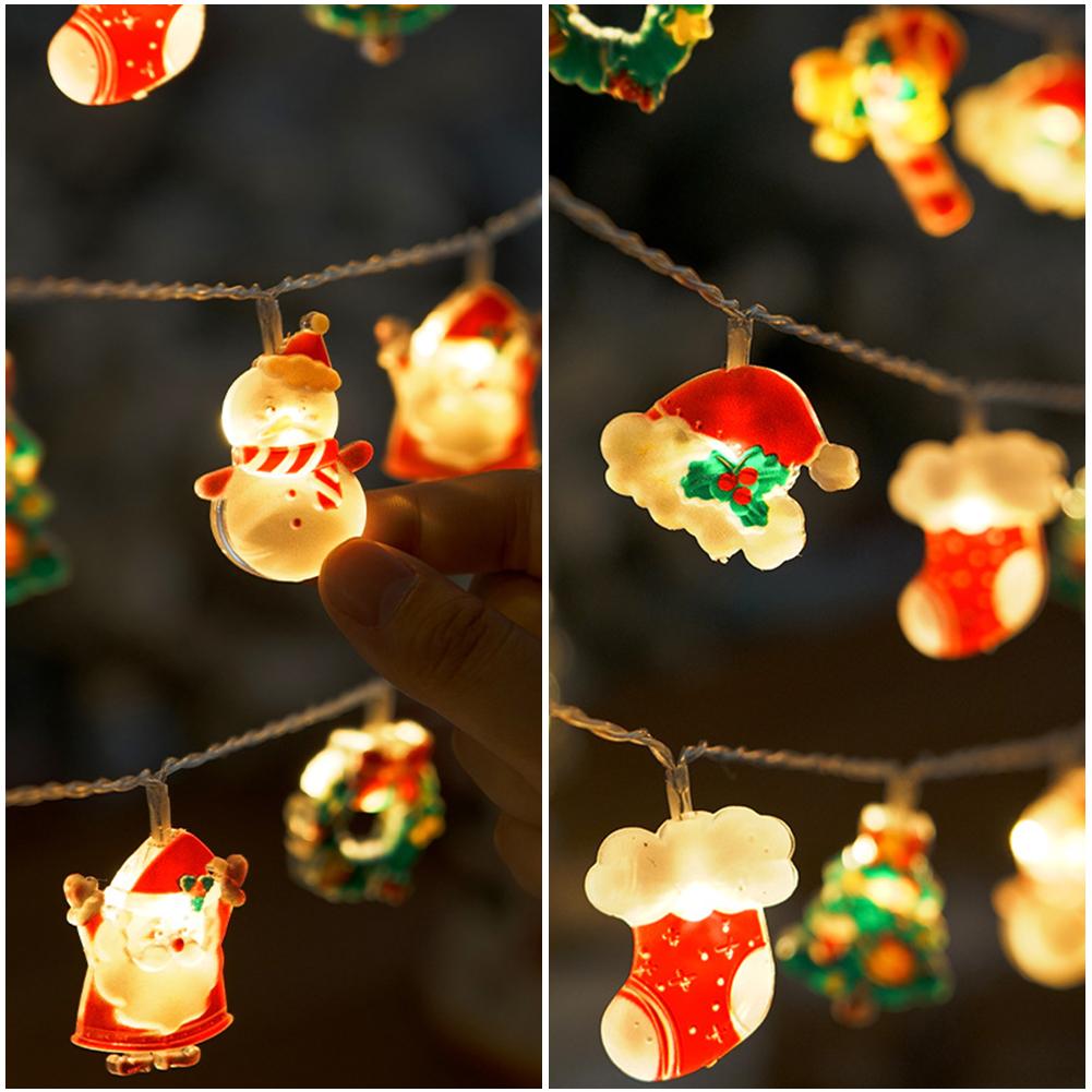 1.5/3/6m LED Christmas Decoration String Light Santa Claus Christmas Trees Battery USB Copper Wire Lighting for Home Decor