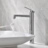 New Bathroom Brush Gold Basin Faucet Chrome Single Lever Hot and Cold Solid Brass Crane Brass Sink Mixer Gray Tap