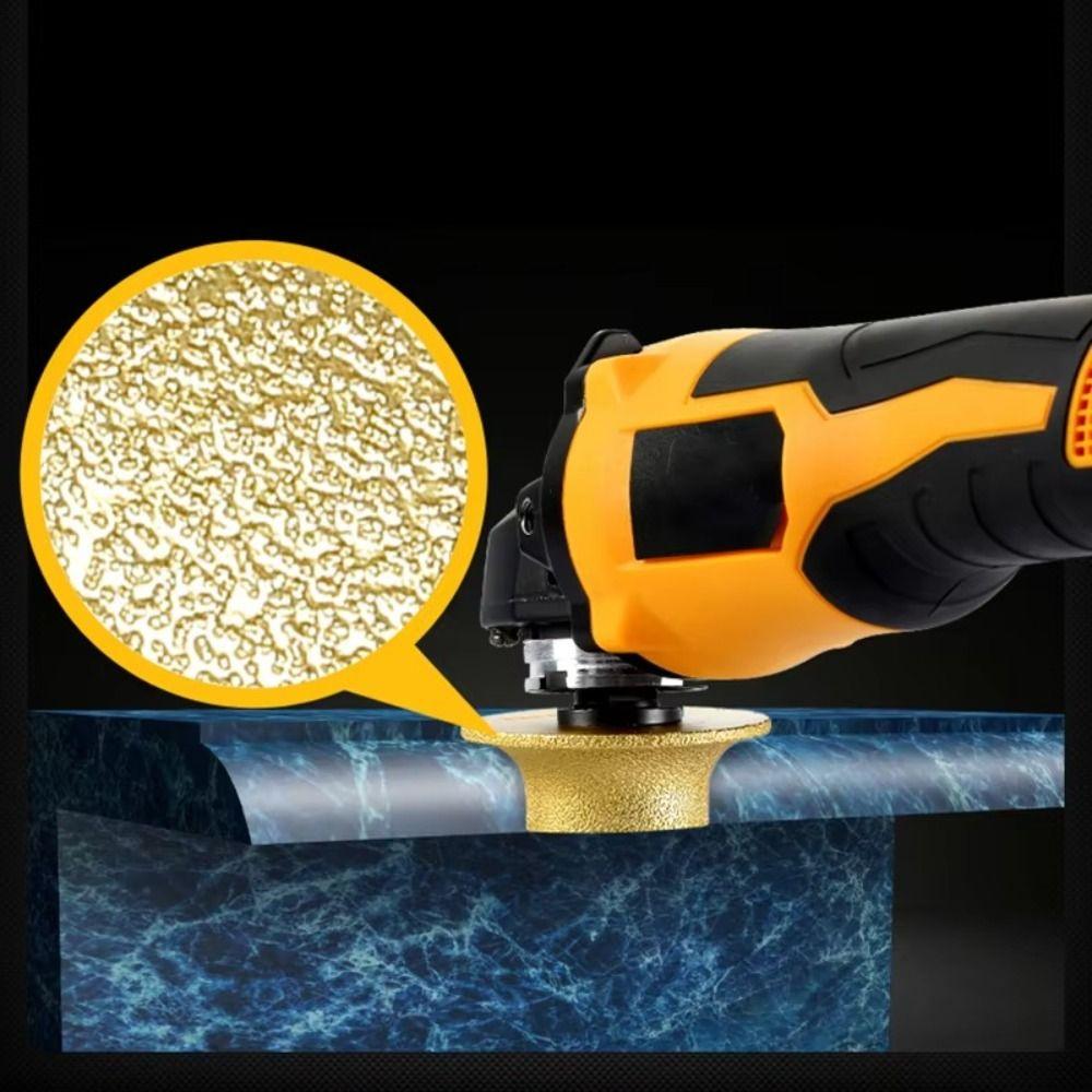 75mm Marble Granite Tile Trimming Grinding Wheel Brazed Diamond Angle Grinder Grinding Disc