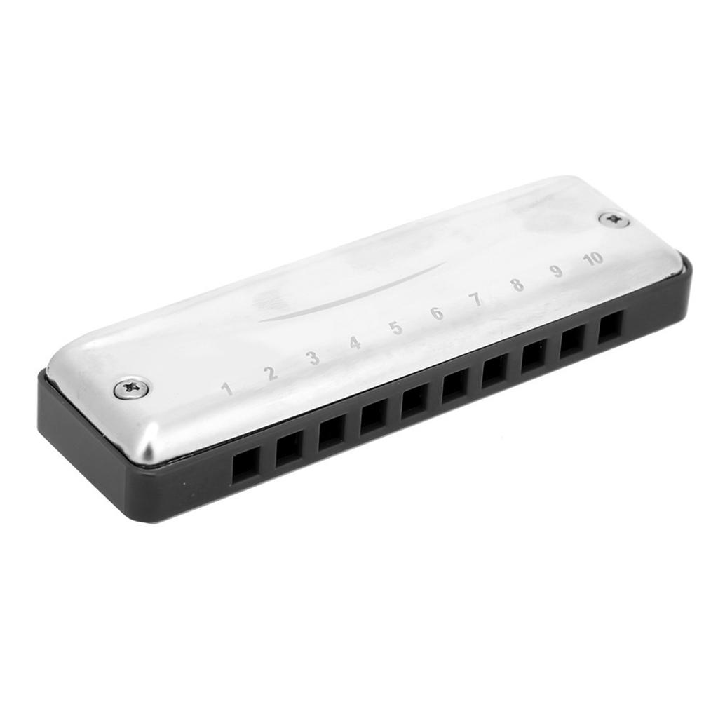 Blues Harmonica 10‑Hole Mouthorgan A Key Portable Beginner Gift Wind Instrument Waterproof