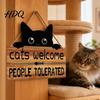 Moisture Proof Welcome Board Cat Shaped Sign Durable Wooden Waterproof Moisture-Proof Hanging