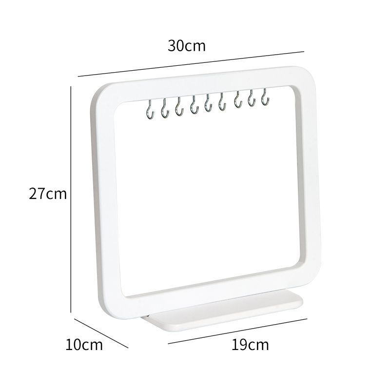 

Деревянная многофункциональная прихожая: Настольный подвесной органайзер для ожерелий и браслетов, подставка для хранения ключей для спальни с крючками для браслетов и аксессуаров