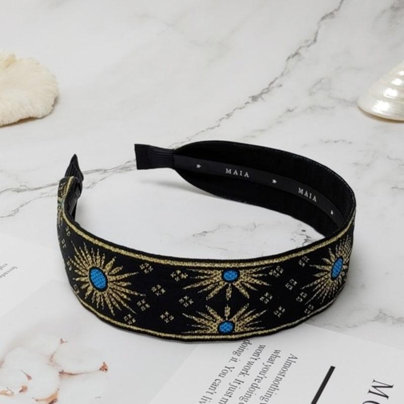 

MAIA Retro Pearl Headband - Gold ONE