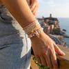 Elegant Imitation Pearl Starfish Beads Bracelet Set for Women Cute Shell Sea Turtle Elastic Bracelets Beach Party Jewelry Gift
