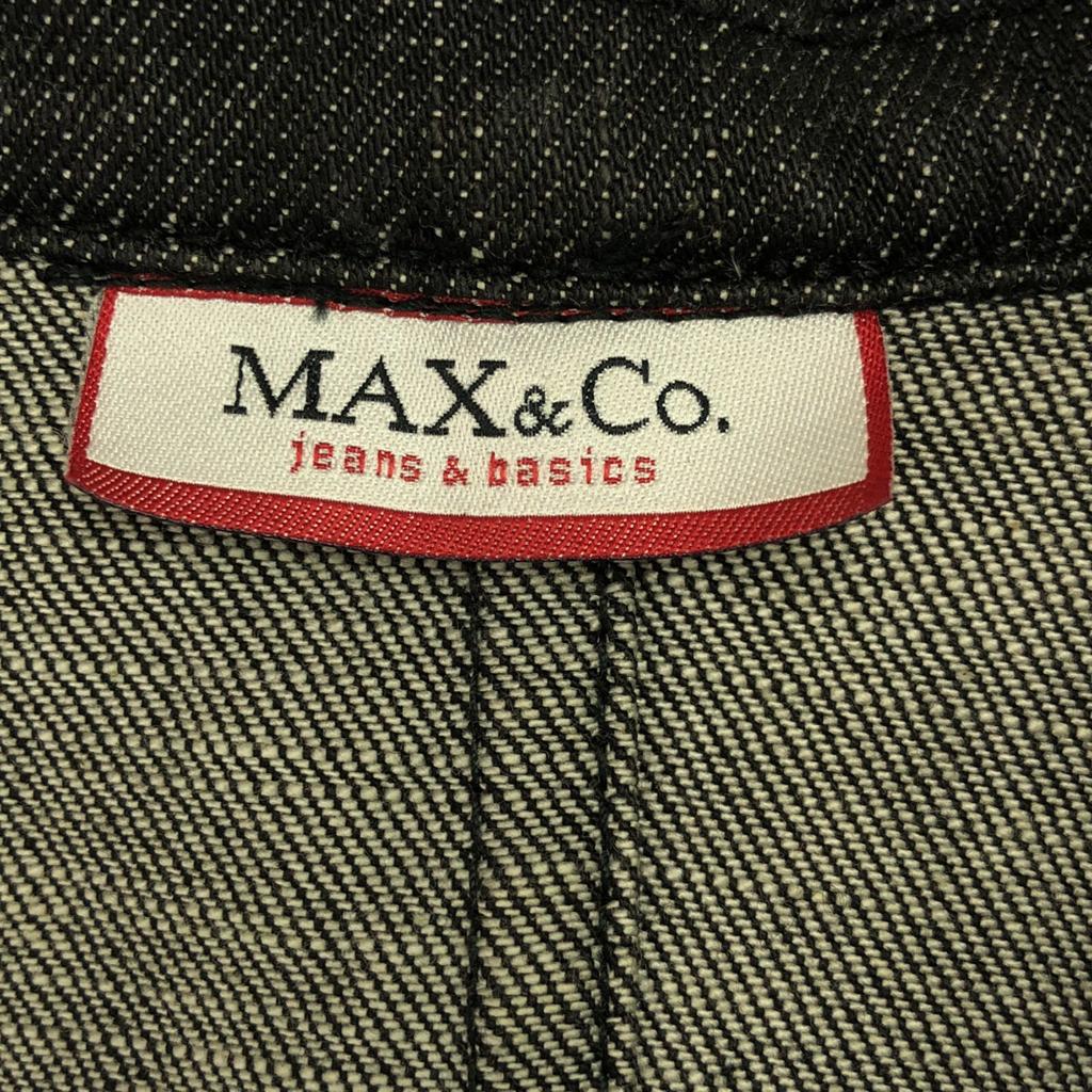 MAX&CO made in Italy Denim Jacket 38 Black series Women Used