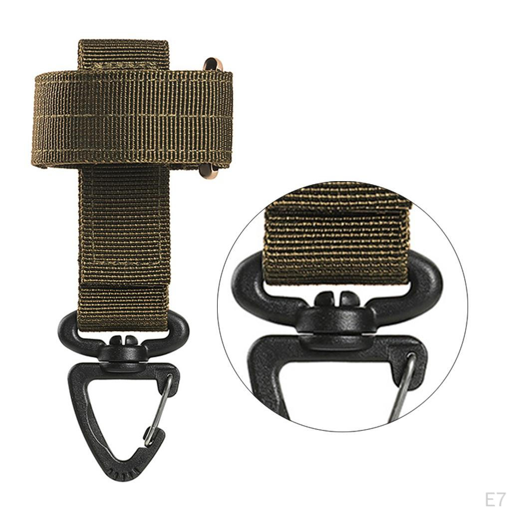 Holder Strap Grabber Hiking Climbing Hanger, Multi-Functional with Swivel Hook for Belt,
