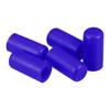 X AUTOHAUX 5pcs 8mm 0.31" Silicone Hose Cap Intake Vacuum Hose Tube End Plug Car Blue