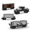MOC Tren Creativ Bază Cazan Vehicul de Transport Cărucioară Retro Urbană Container Cărămizi Jucării pentru Copii