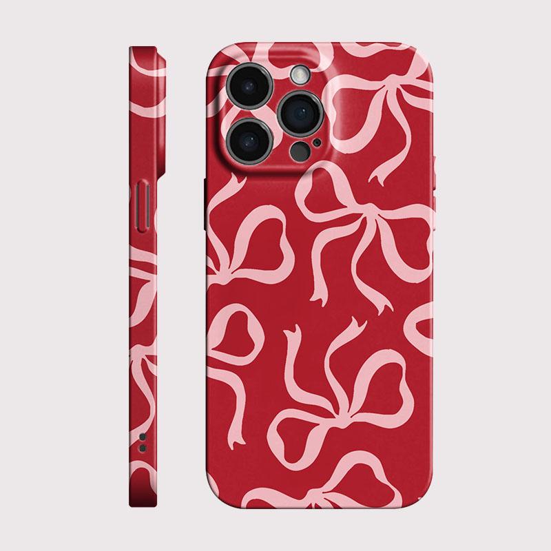 Custodia Rigida in PC Lucida con Fiocco Rosa Clmj Swag di Lusso per Xiaomi Redmi Note 15 13 12S 12 11S 11 10 9 Pro Plus Max 4G 5G
