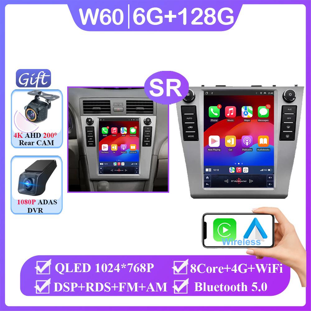 Android 14 9.7 Inch NO 2din Carplay Android Auto For Toyota Camry 6 XV 40 50 2006 - 2011 Car Radio Multimedia Player Navigation