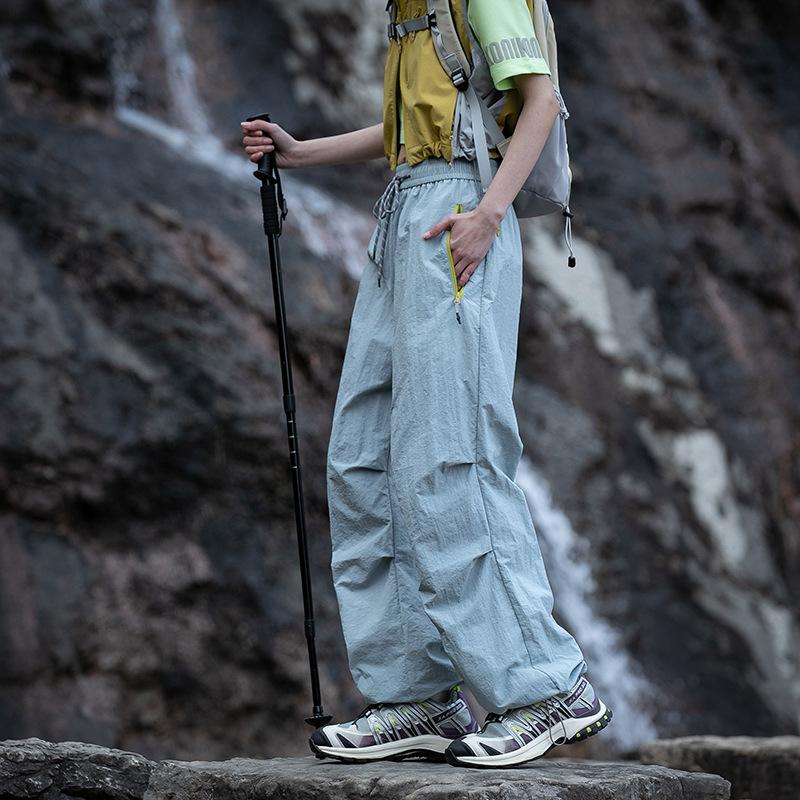 

Брюки карго мужские летние тонкие для активного отдыха, прямые брюки парашютисты, свободные широкие брюки из ледяного шелка, повседневные брюки 2XL