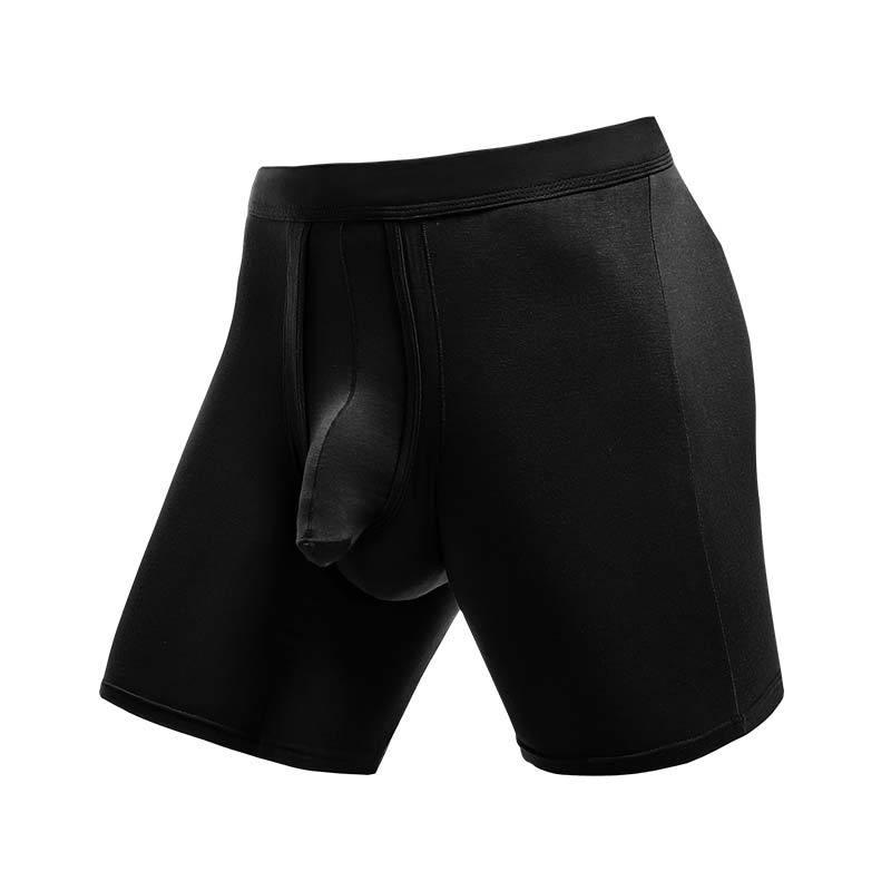 Men's Bullet-Style Separation Long Sports Briefs - Anti-Wear, Breathable, Large Size Boxer for Running