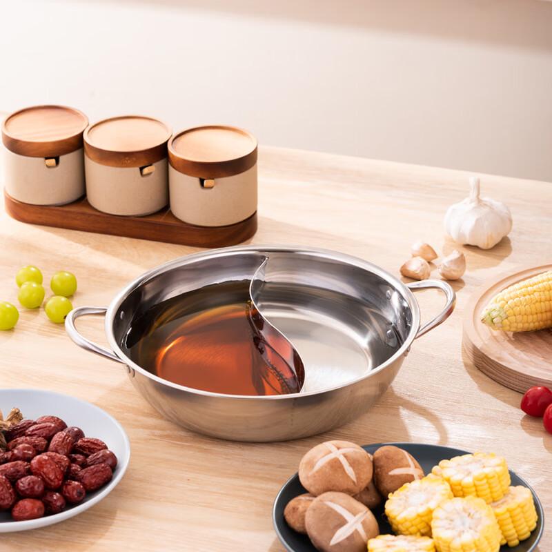 Thickened Stainless Steel Mandarin Duck Hotpot