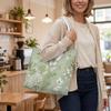 Elegant Floral Print Tote Bag Fashion Casual Women Daily Shoulder Handbag