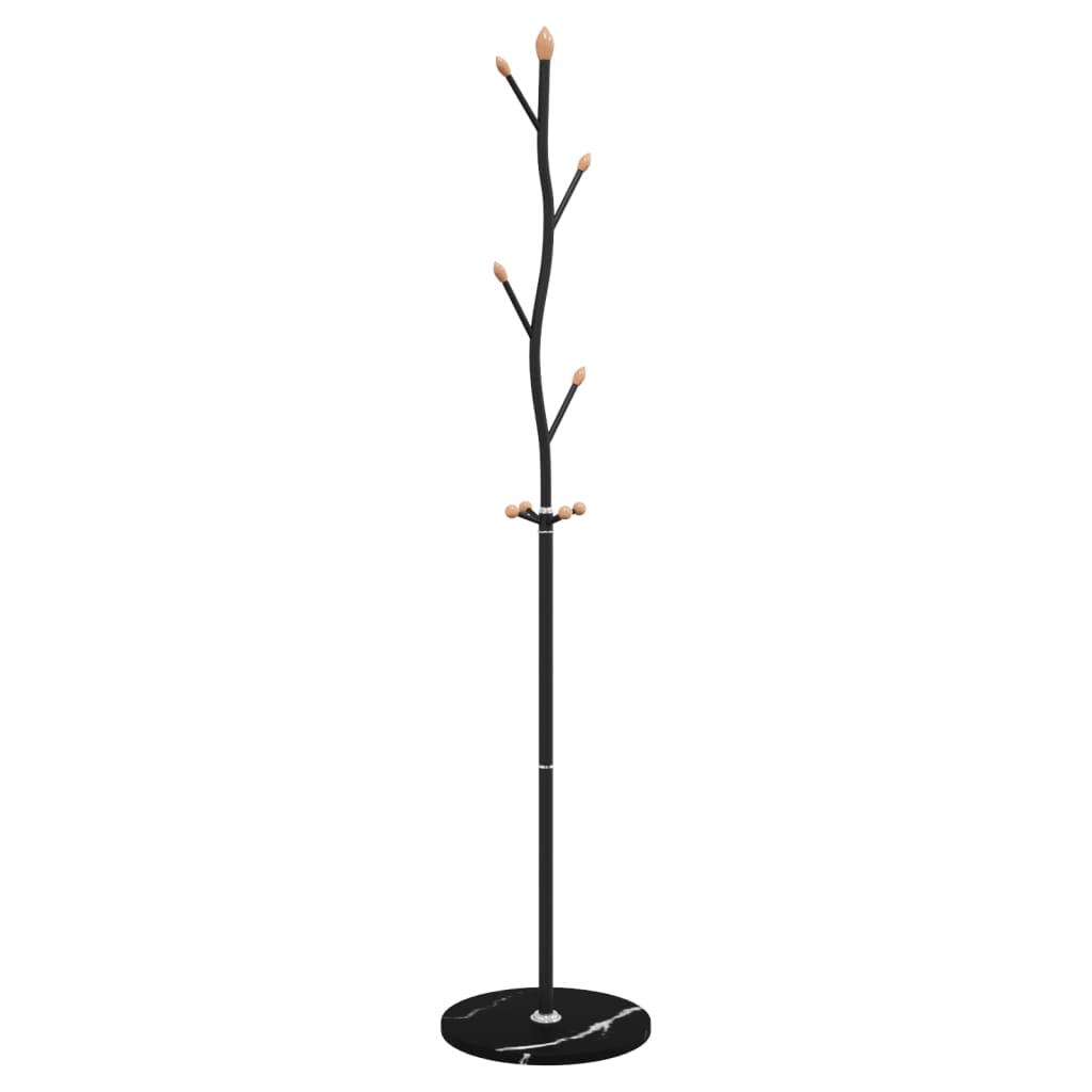 Vidaxl Standing Coat Rack, Black, 177 Cm, Painted Iron