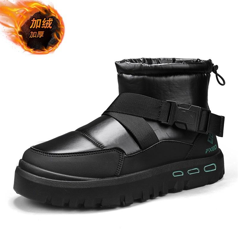 High-top snow boots winter new outdoor casual velvet thickened warm thick-soled non-slip cotton shoes