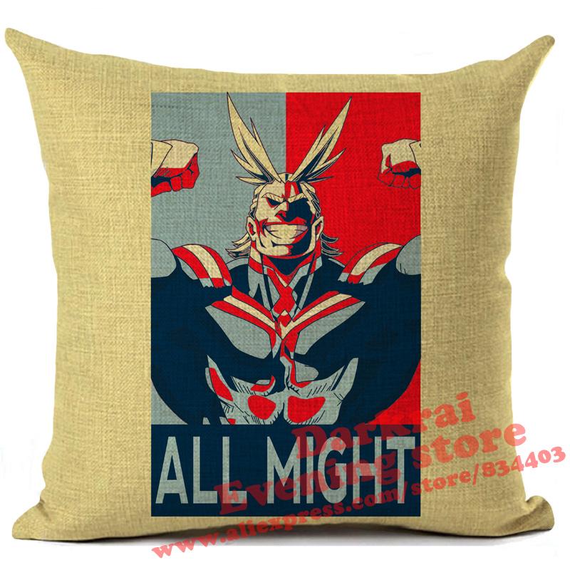 My Hero Academia Cushion Cover Cartoon Anime Throw Pillows Living Room Sofa Home Decoration Pillowcase