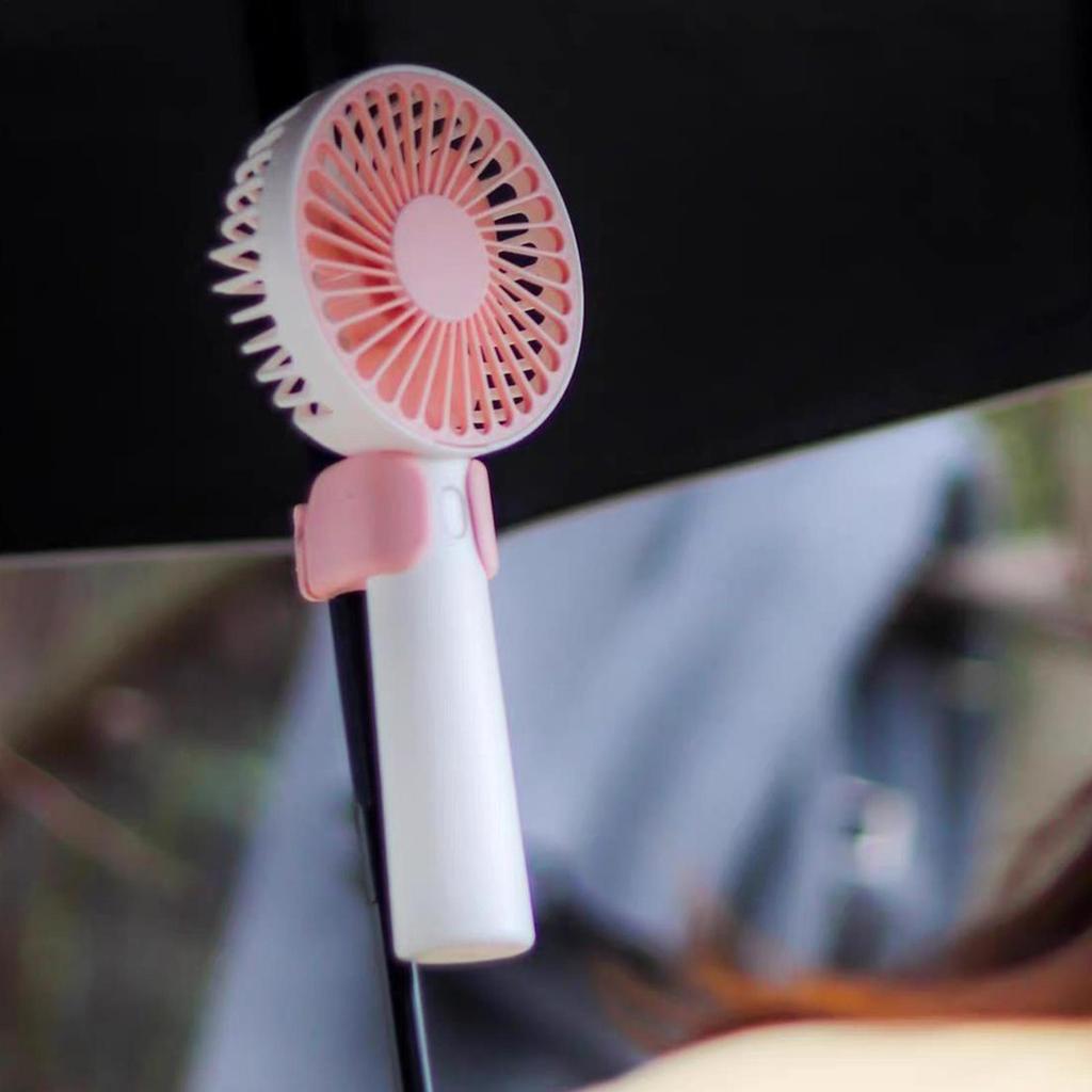 Portable Small Fan Holder Compact Cooler Fan Clip Portable Small Cooling Hand Fans Clip For Traveling Beach Camping Hiking