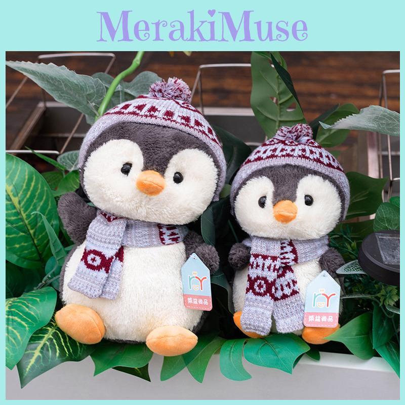 Adorable Penguin Plush Toy With Scarf Perfect For Kids Birthday Gifts And Collectibles