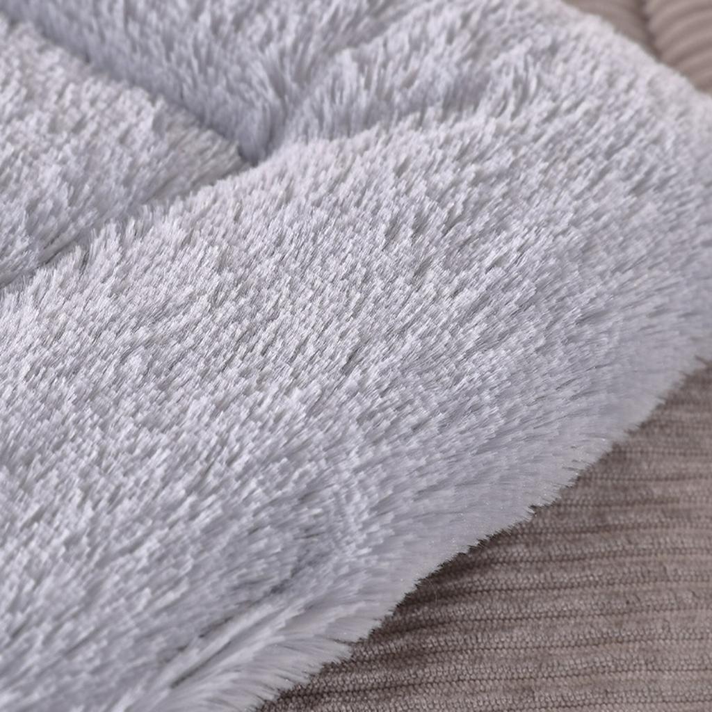 Plush Dog Bed Crates Mat Kennel Pad 23/30/37 Inches Soft Washable Pet Beds Warm Mattress for Small Medium Large Dogs
