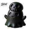 Skull Ghost Ornament 3D Printed Figurine Spooky Gothic Statue Mini Decor Cartoon for Table Centerpiece Shelf Desk Office
