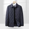 Autumn Winter Middle Aged Men Warm Collar Business Leisure Dad Padded Clothes Coat