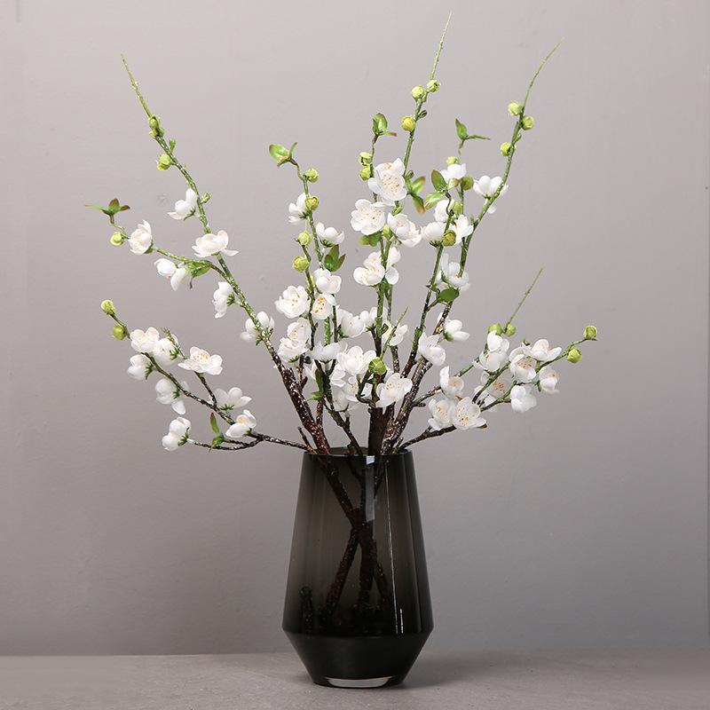 Artificial Cherry Blossom Flower Branches 70cm Silk Peach Spring for Wedding Decora Plum Blossom Wedding Arrangement Accessories