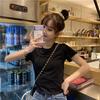 Short Short-sleeved T-shirt for Women In Summer Korean New Slim Straps and Careful Machine Clothes Tops for Women