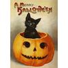 Retro Cartoon Abstract Canvas Posters Halloween Witch Pumpkin Canvas Painting Prints Art Pictures Room Home Wall Decor