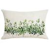 Green Plants and Green Flowers and Plants Series Linen Home Sofa Pillow Case Bedroom Pillow Single Side Print