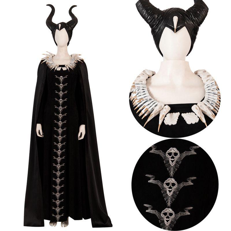 Evil Maleficent Adult Queen Cosplay Costume Outfit Ladies Noble Dress Fancy