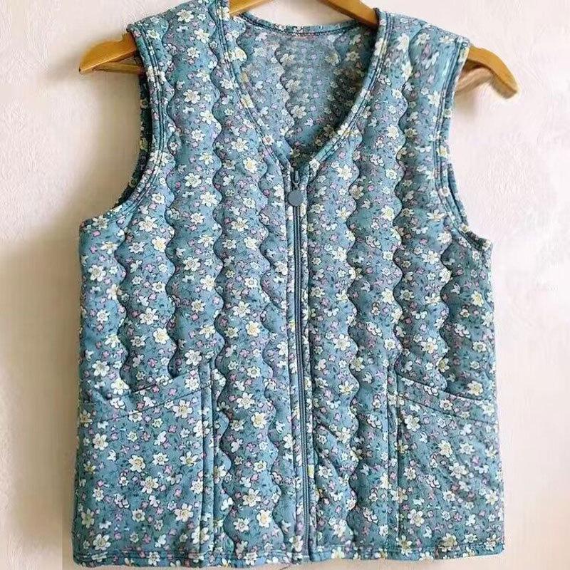 

Костюм для людей среднего и пожилого возраста, осенне-зимний жилет из верблюжьей шерсти, теплая майка, свободный жилет с утолщенными плечами, верхняя одежда 3XL синий