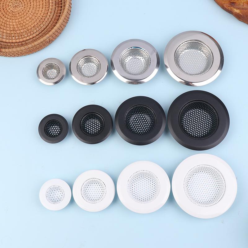 Stainless Steel Sink Filter Mesh Shower Floor Drain Hair Catcher Stopper Food Slag Drainer For Kitchen Bathroom Accessories