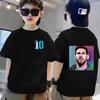 Sommer Kinder T-Shirt Kurzarm Messi Doppelseitiger Druck Lässig Mode Sport T-Shirt Top Kind Y2k Junge Mädchen Kleidung