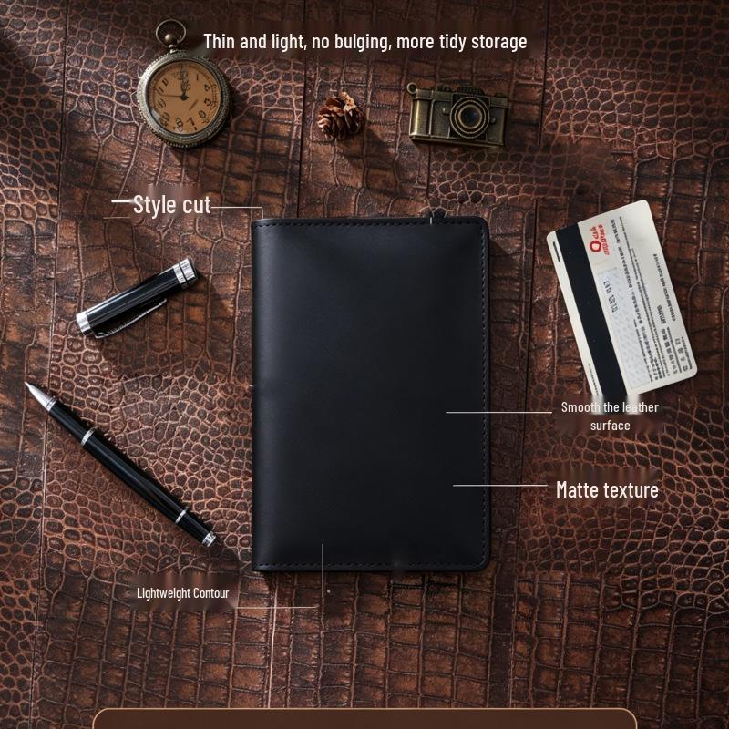 Handmade Cowhide Passport & Card Holder Retro Creative Cover